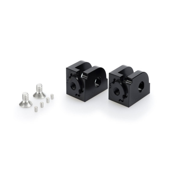 Puig Adjustable Footpeg Adaptors Black